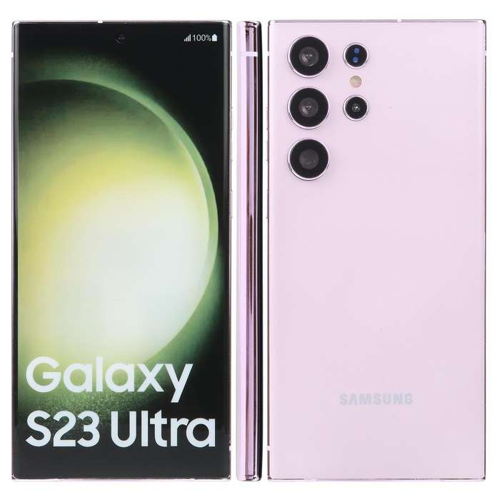 For Samsung Galaxy S23 Ultra 5G Color Screen Non-Working Fake Dummy Display Model(Lavender Purple)