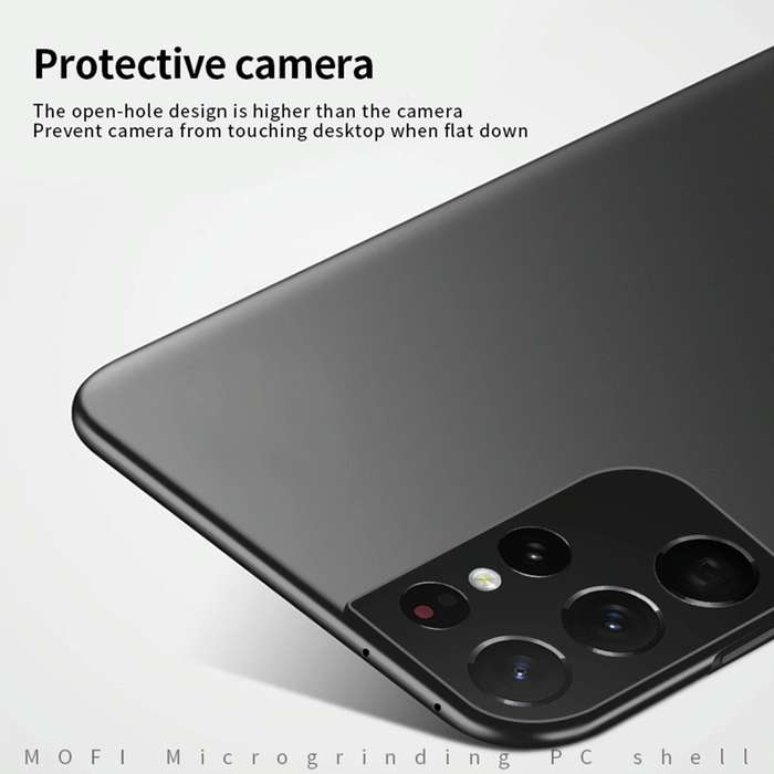 For Samsung Galaxy S21 Ultra 5G MOFI Frosted PC Ultra-thin Hard Case(Black)