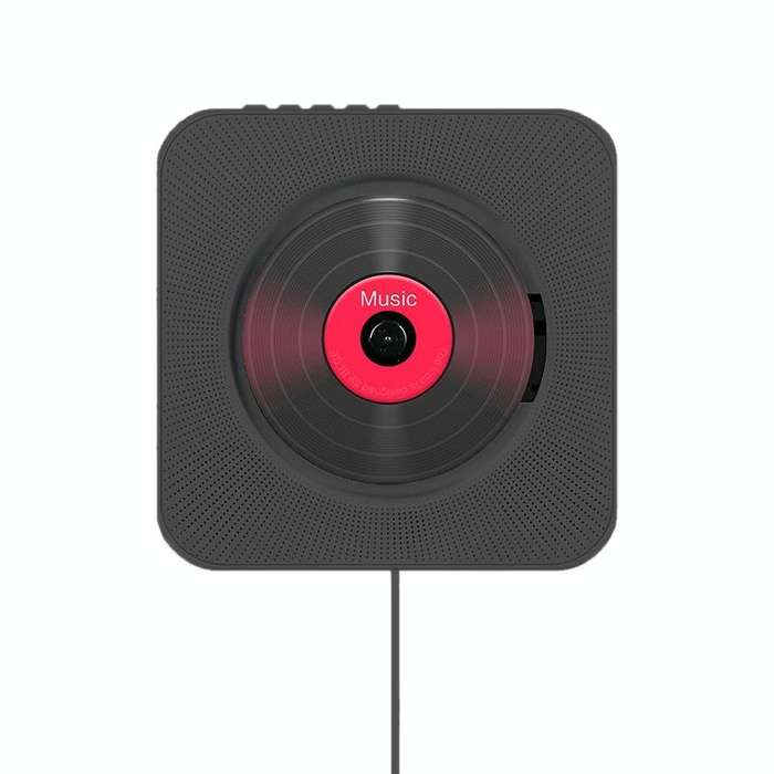Kecag KC-808 6W Wall Mounted Bluetooth CD Player(Black)