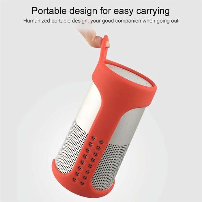 Portable Shockproof Silica Gel Bluetooth Speaker Protective Case for Bose Soundlink Revolve (Black)