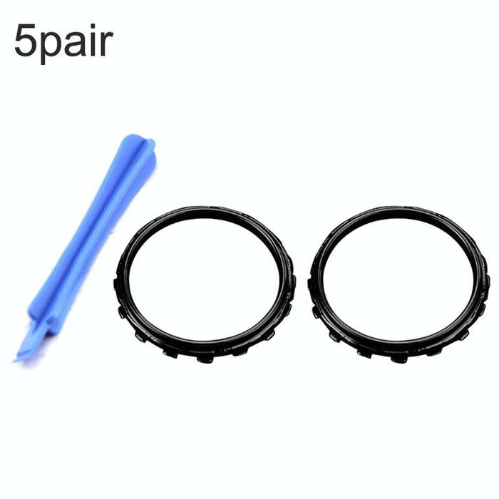For Xbox One Elite 5pairs 3D Replacement Ring + Screwdriver Handle Accessories, Colour:Black