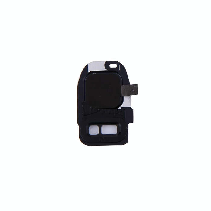 For Galaxy S7 / G930 10pcs Rear Camera Lens Cover + Flashlight Bracker (Black)
