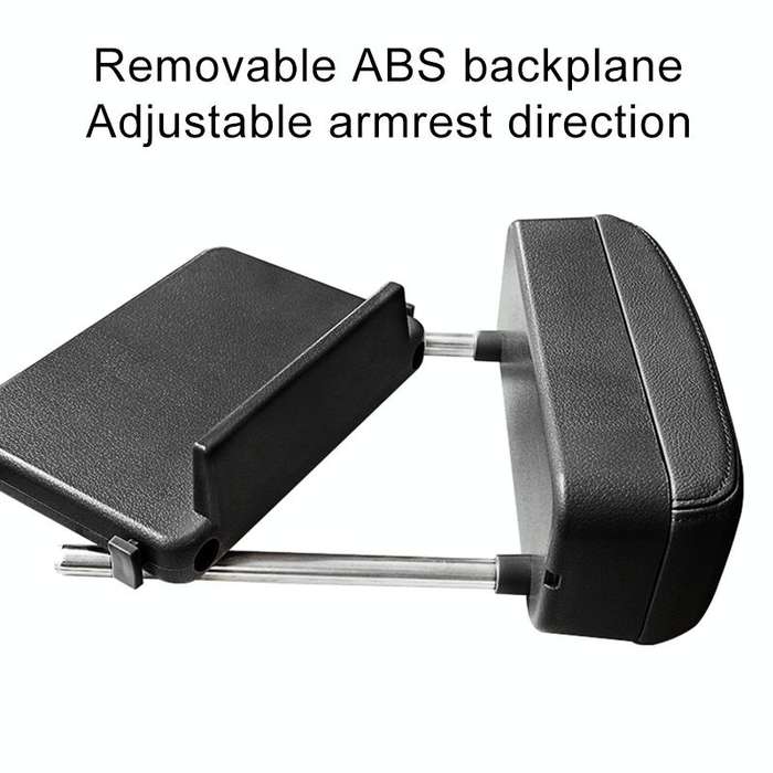 Universal Car PU Leather Wrapped Armrest Box Cushion Car Armrest Box Mat with Storage Box (Grey)