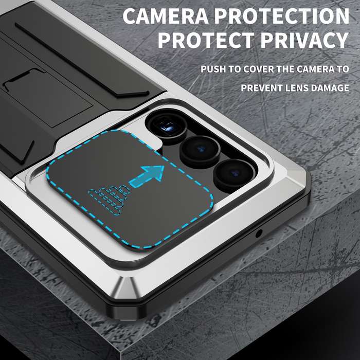 For Samsung Galaxy S23 Ultra 5G R-JUST Sliding Camera Design Life Waterproof Dustproof Shockproof...