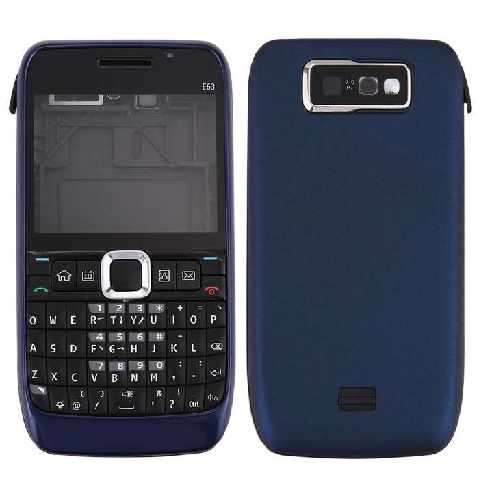 Full Housing Cover (Front Cover + Middle Frame Bezel + Battery Back Cover + Keyboard) for Nokia E...
