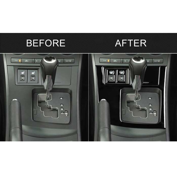 For Mazda 3 Axela 2010-2013 5 in 1 Car Gear Frame Set B Decorative Sticker, Right Drive