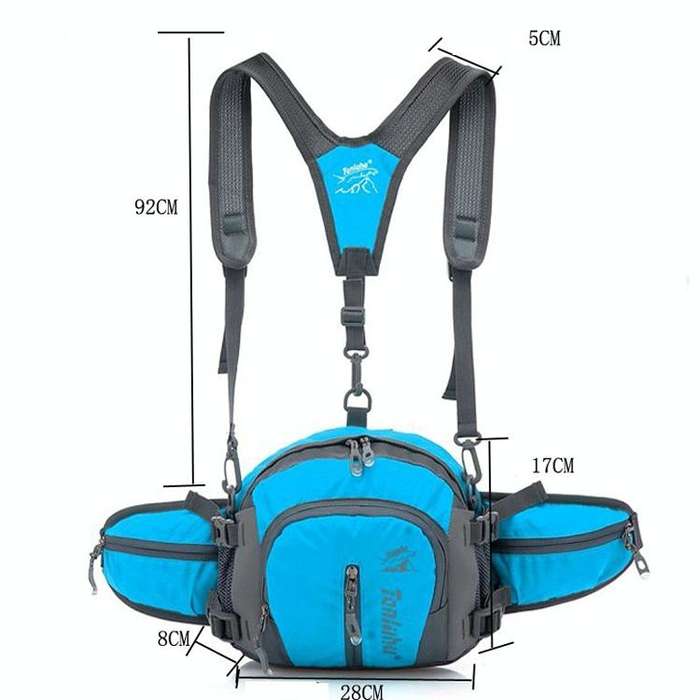 Tanluhu TLH322 Multi-Function Outdoor Waist Bag Hiking Riding Kettle Bag Travel SLR Camera Bag(Or...