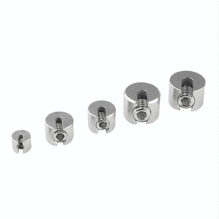2 PCS M8x3 316 Stainless Steel Garden Wire Rope Fixed Clip