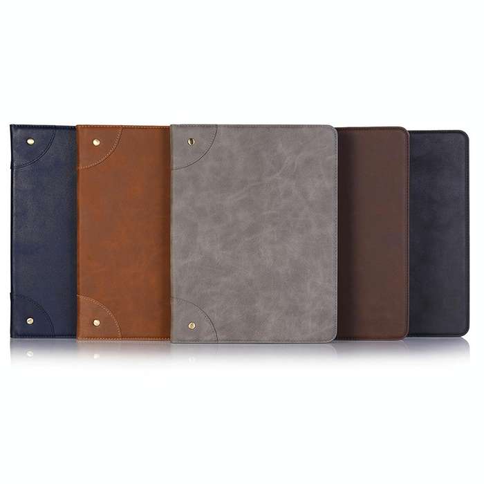 Retro Book Style Horizontal Flip PU Leather Case for iPad Air 13 2024 / iPad Pro 12.9 inch (2018)...