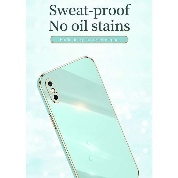 For iPhone X XINLI Straight 6D Plating Gold Edge TPU Shockproof Case(Pink)