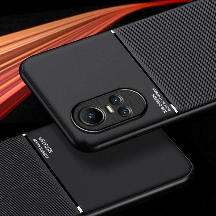 For OPPO Reno10/Reno10 Pro Global Classic Tilt Strip Grain Magnetic Shockproof PC + TPU Phone Cas...