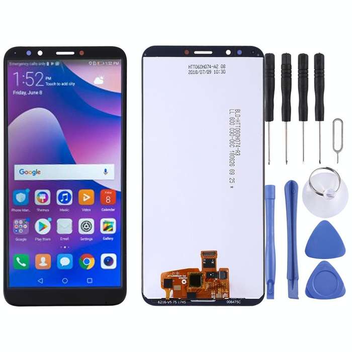 OEM LCD Screen for Huawei Y7 Prime (2018) with Digitizer Full Assembly (Black)