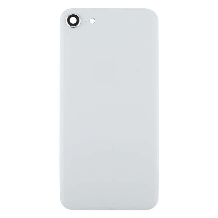 Glass Battery Back Cover with Camera Lens Cover for iPhone SE 2020(White)