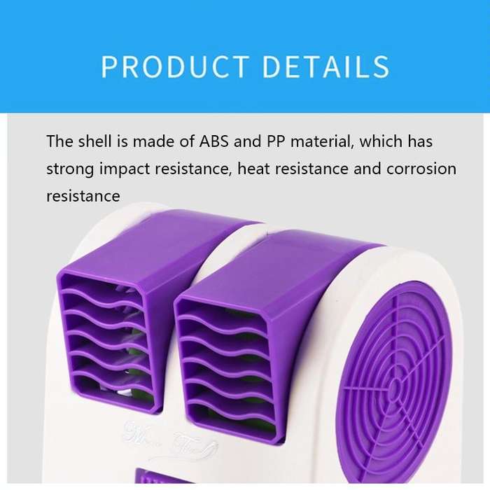 Mini Silent Dual-port Bladeless Cooling Fan(Pink)