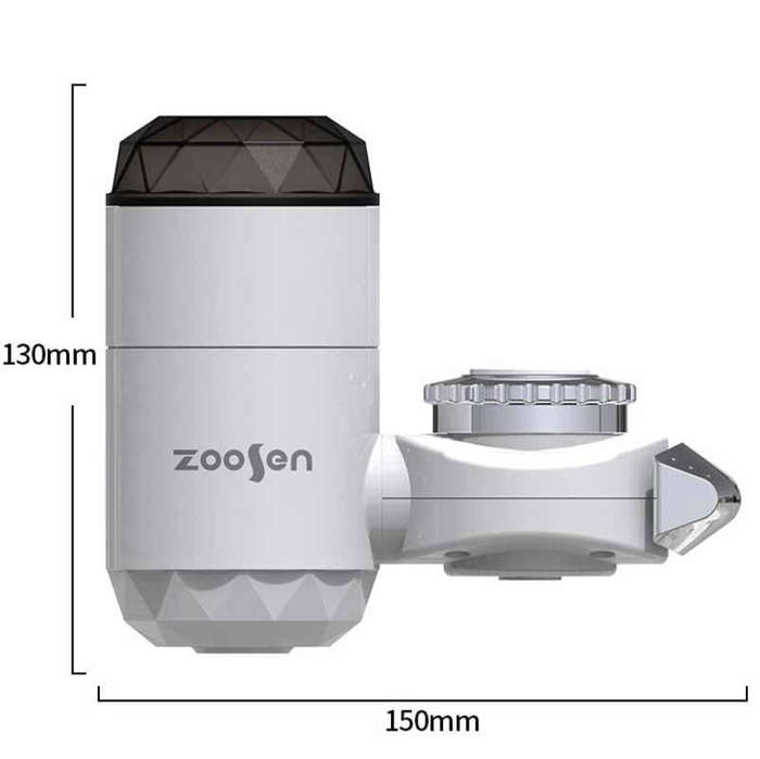 Zoosen Electric Hot Water Faucet Connection Type Instant Hot Water Faucet EU Plug, Style:With sho...