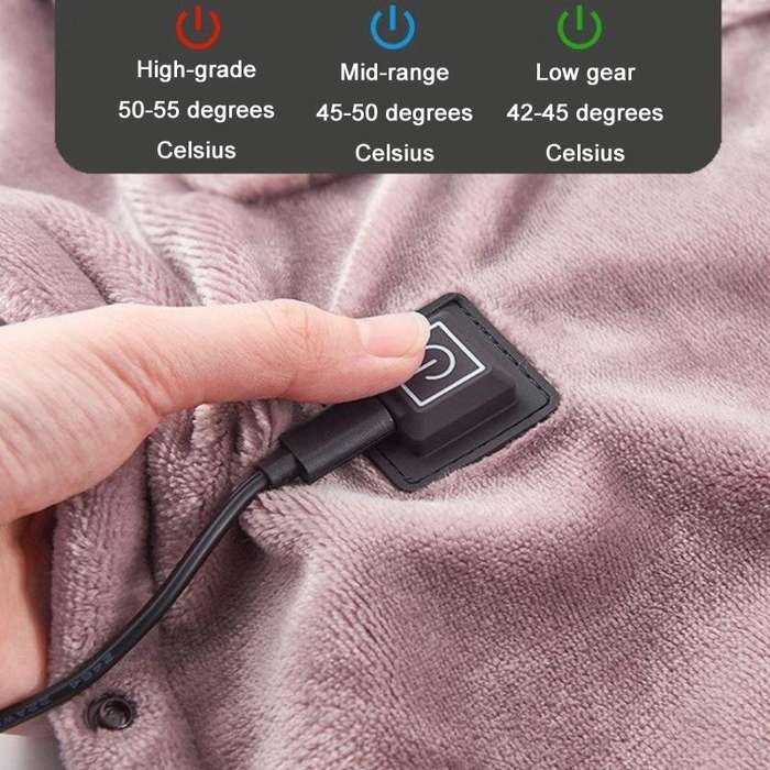 Low Voltage 5V USB Home Portable Small Electric Blanket, Width: 160x80cm(Pink)