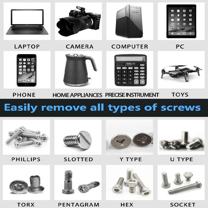 160 in 1 Portable Mobile Phone Computer Universal Repair and Disassembly Tool Set