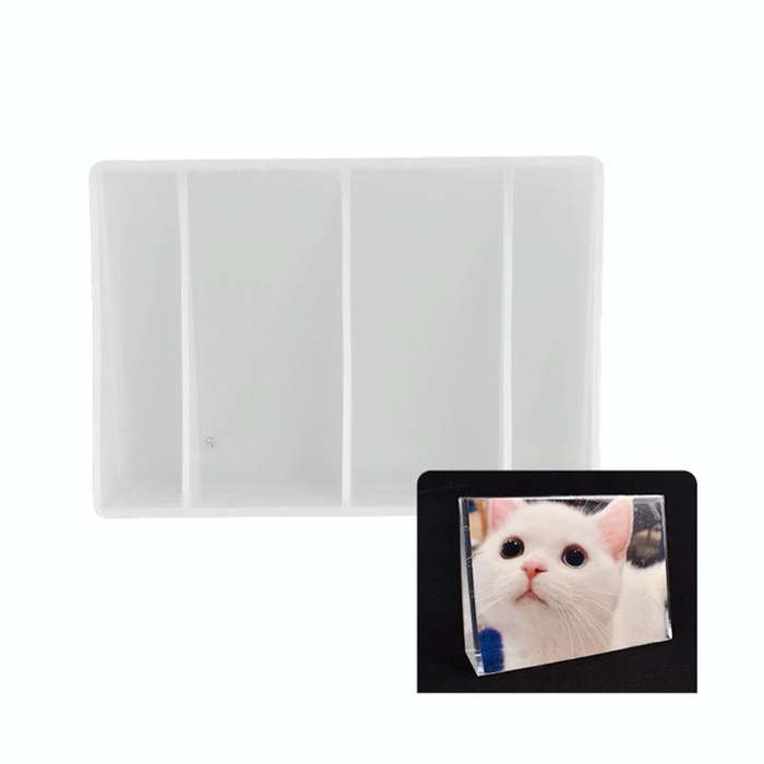 Heart-shaped Square Photo Frame Display DIY Silicone Mould, Spec: Vertical Rectangle