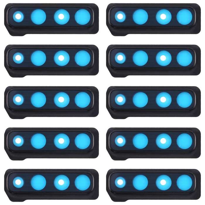 For Galaxy A9 (2018) A920F/DS 10pcs Camera Lens Cover (Black)