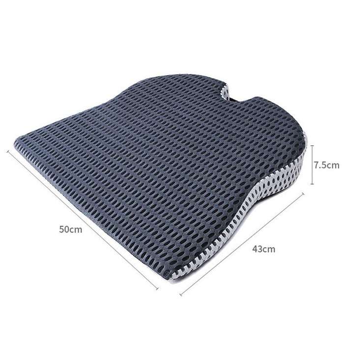 QFC040 U-shaped TThickened Memory Foam Car Seat Cushion(Black)