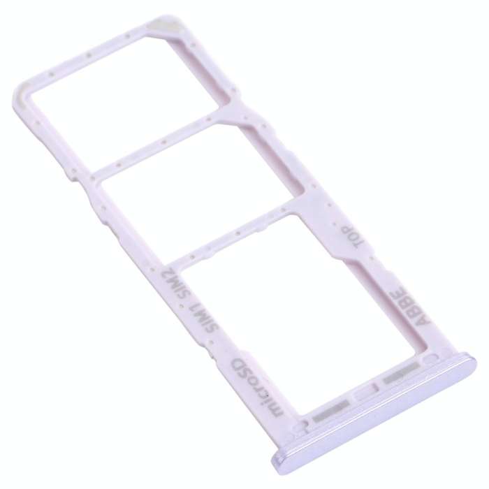 For Samsung Galaxy A22 SM-A225 SIM Card Tray + SIM Card Tray + Micro SD Card Tray (Purple)