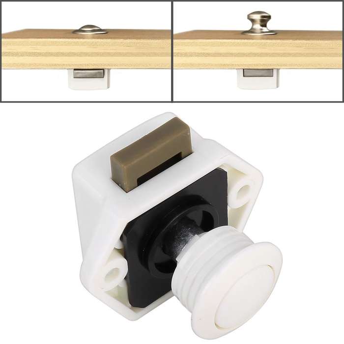 Press Type Drawer Cabinet Catch Latch Release Cupboard Door Stop Drawer Cabinet Locker for RV / Y...