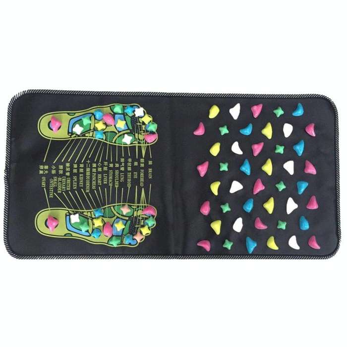 70 x 35cm Imitation Stone Foot Massage Pad Foot And Leg Pain Relief Physiotherapy Health Acupress...
