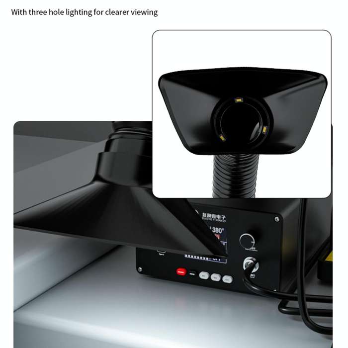 TBK D-201 2 in 1 Intelligent Constant Temperature Soldering Iron With Solder Smoking Absorber Too...
