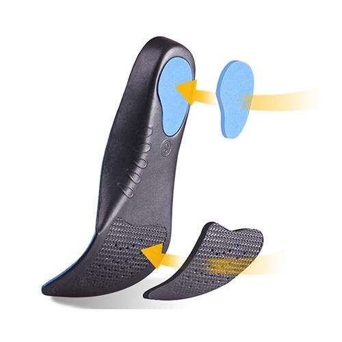 One Pair Flatfoot Orthotics Cubitus Varus Orthopedic Feet Cushion Pads Care Insoles, Shoe Size:L(...