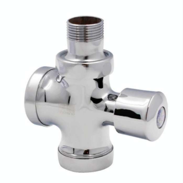 Stool Flush Valve Urinal Delay Valve Hand Press Flush Valve, Style:25 mm Copper Medium