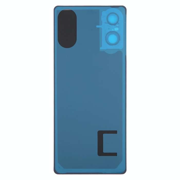 For Sony Xperia 5 V Battery Back Cover with Camera Lens Cover(Silver)