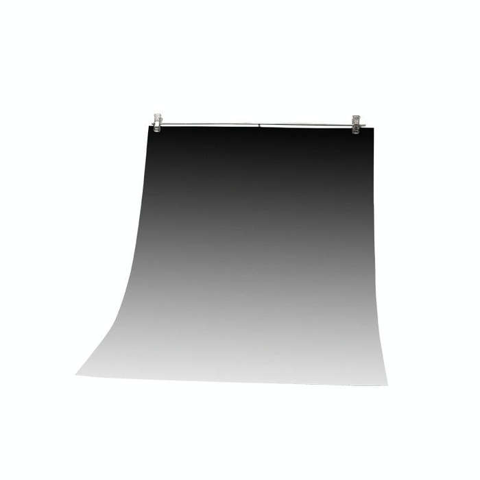 54 x 83cm Gradient Morandi Double-sided Film Photo Props Background Paper(Deep Gray / Light Gray)