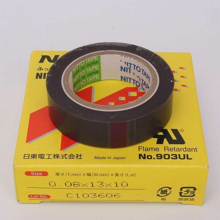 NO.903UL 0.08mm Thickness NITTO DENKO Teflon High Temperature Tape for Sealing Machine , Size: 10...