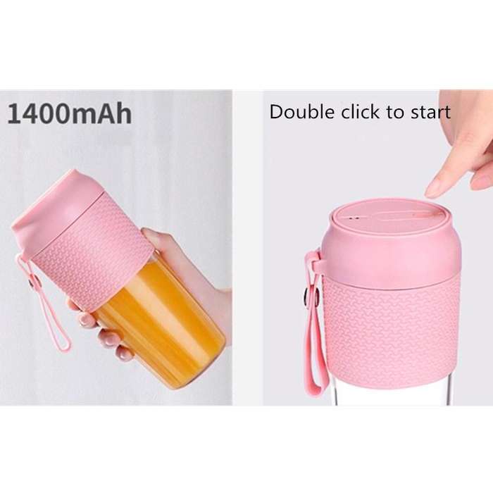 Portable Juicer Mini Electric Blender Portable Juicer(Navy Blue)