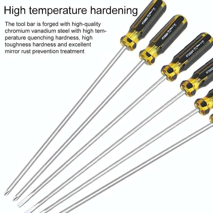 Extended Screwdriver 12 inch Cross-shaped Screwdriver Special Long Magnetic Sewing Machine Machin...