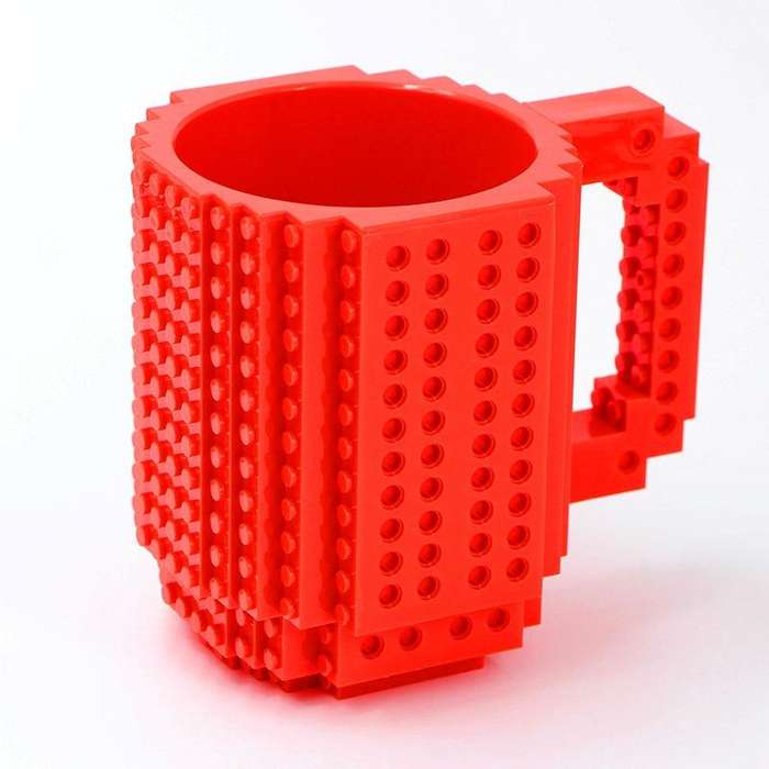 Building Blocks Design Creative Milk Mug Coffee Cup Build-on Brick Drinking Water Holder, Value:3...