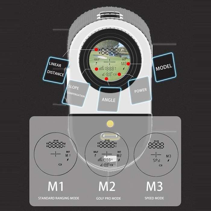 PR165 5-1000 Yards Handheld Laser Rangefinder Telescope