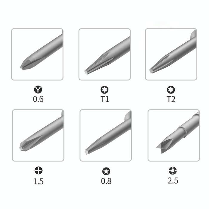 BEST BST-895 6 in 1  Mobile Phone Screwdriver For Mobile Phone Dismantling Screwdriver