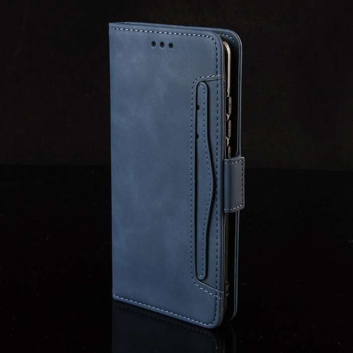 For vivo V30 5G / V30 Pro 5G Skin Feel Calf Texture Card Slots Leather Phone Case(Blue)