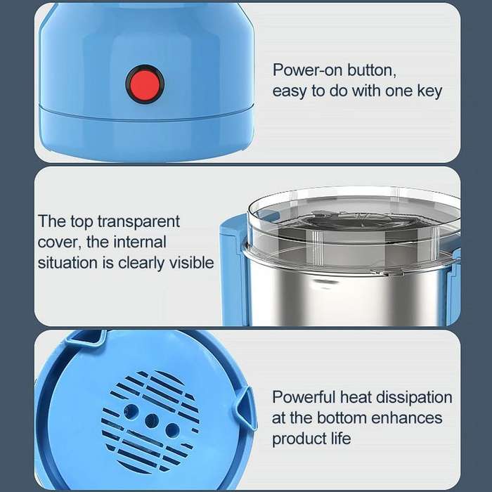 Small Grinder Grain Crusher, US Plug