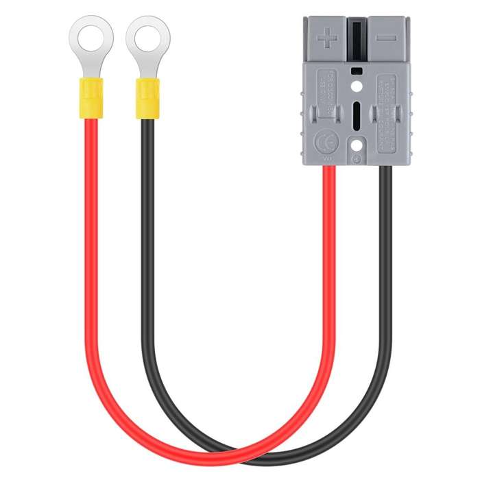 50A 600V Battery Charger Battery Quick Disconnect Plug Trailer Winch Plug with 1FT Cable (Turn O ...