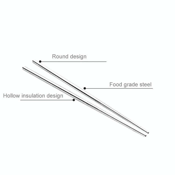 One Pair Smooth Surface Chopsticks
