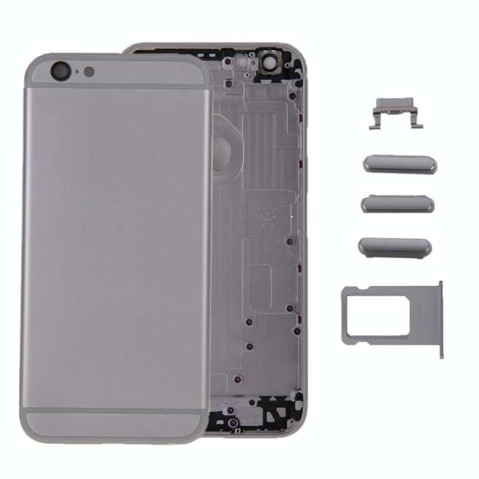 6 in 1 for iPhone 6 Plus (Back Cover + Card Tray + Volume Control Key + Power Button + Mute Switc...