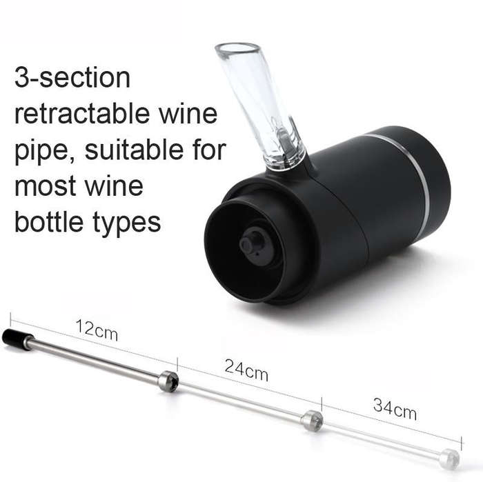 Electric Red Wine Decanter Dispenser,Style: Stainless Steel