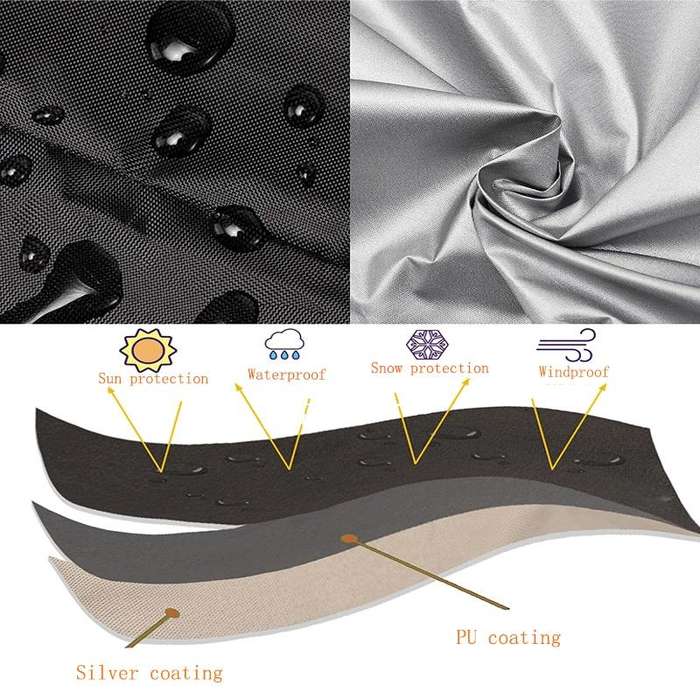 Oxford Cloth Pet Cage Cover Outdoor Furniture Dustproof Rainproof Sunscreen Cover, Size: 94x61x63...
