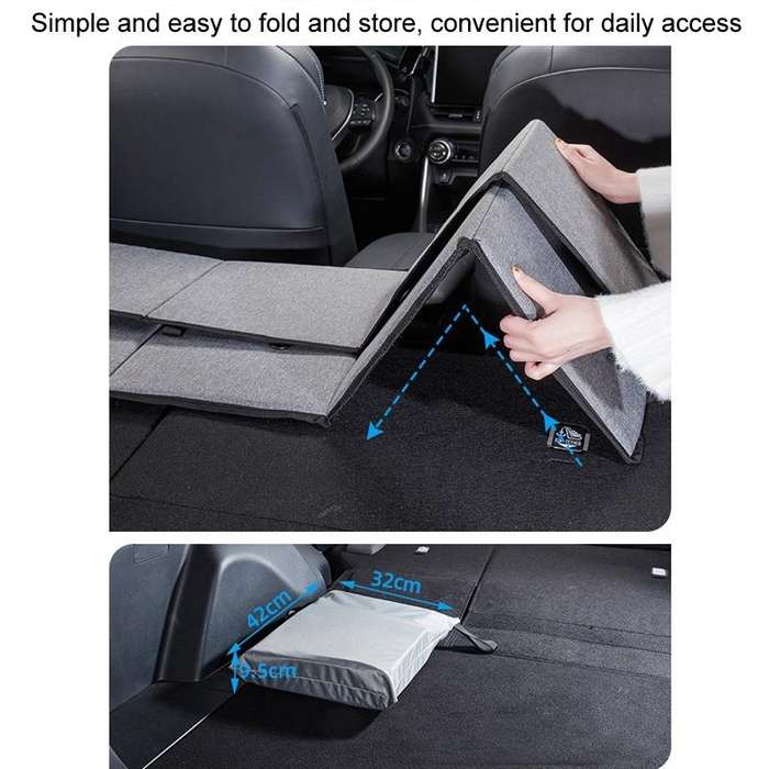 Car Camping Bed Folding Board SUV Rear Row Extension Board For Tesla, Color: Gray