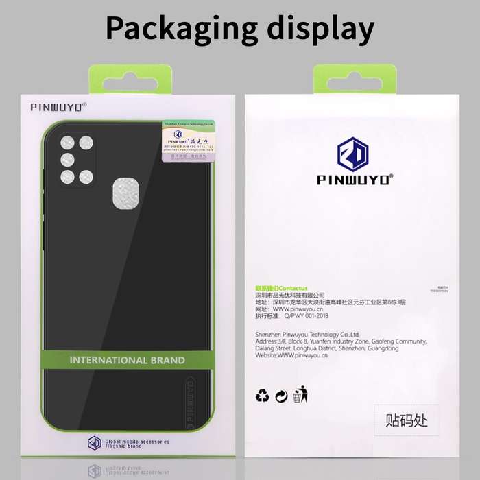 For Samsung Galaxy A31 PINWUYO Touching Series Liquid Silicone TPU Shockproof Case(Green)