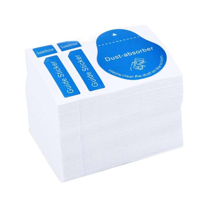 200 PCS Dust-absorber LCD Guide Sticker Dedust for Screen Glass