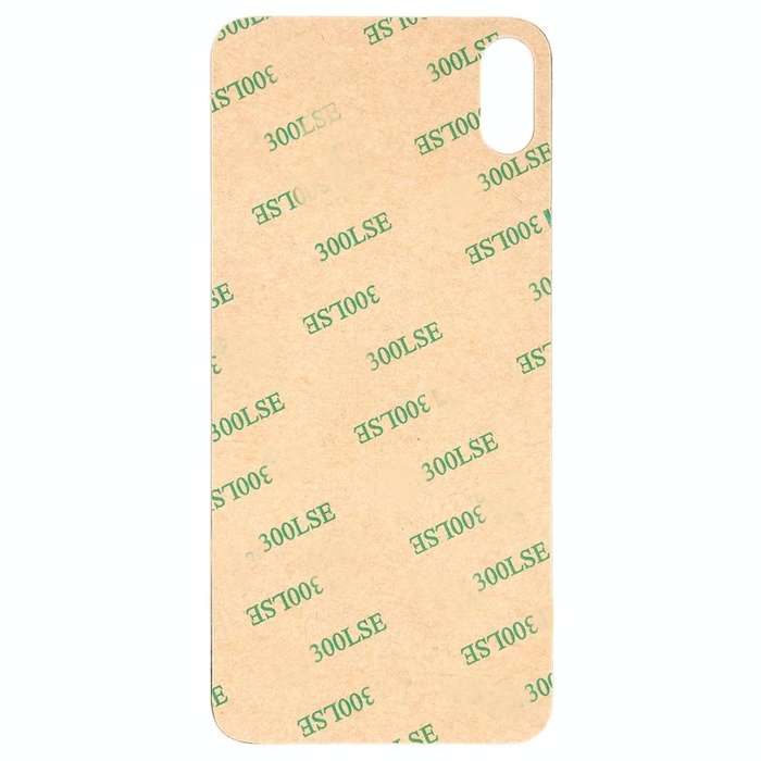 Easy Replacement Big Camera Hole Glass Back Battery Cover with Adhesive for iPhone XS Max(White)