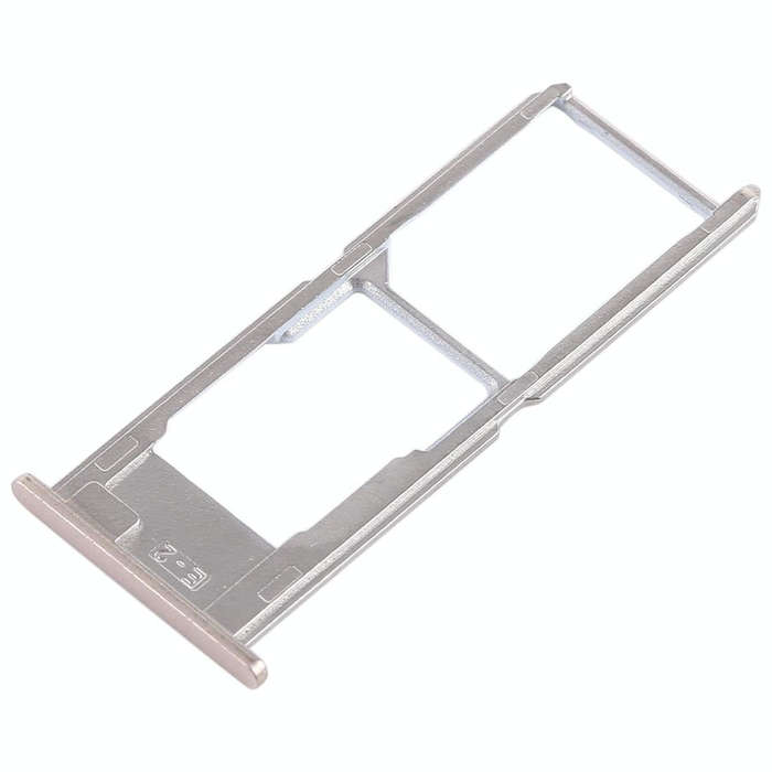 For Vivo Y37 SIM Card Tray + SIM Card Tray / Micro SD Card Tray (Gold)